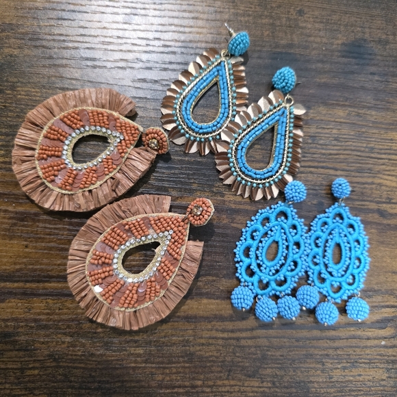 Unknown Jewelry - Boho Beaded Teardrop Earrings